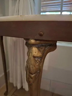 Marble Half Moon Table