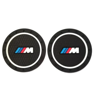 2 X Cup Drinks Holder Mat Pad Insert Coaster 72mm For BMW Assorted Models
