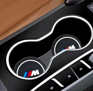 2 X Cup Drinks Holder Mat Pad Insert Coaster 72mm For BMW Assorted Models
