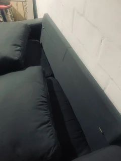 Neat convertible Grey couch R1500
