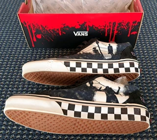 VANS OLD SKOOL CLASSIC UK7 (UNISEX) THE EXORCIST-BOO (TERROR) LIMITED COLLECTORS EDITION