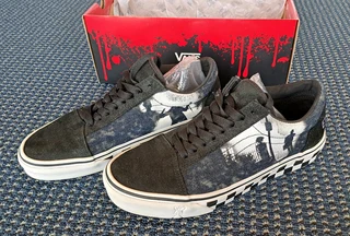 VANS OLD SKOOL CLASSIC UK7 (UNISEX) THE EXORCIST-BOO (TERROR) LIMITED COLLECTORS EDITION