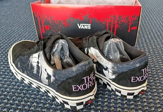 VANS OLD SKOOL CLASSIC UK7 (UNISEX) THE EXORCIST-BOO (TERROR) LIMITED COLLECTORS EDITION