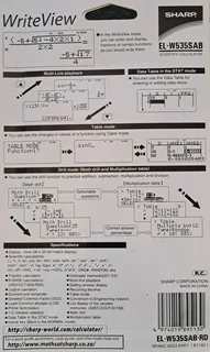 Sharp EL-W535SA-BRD 422-functions Scientific Calculator Red (Brand New)