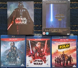 The Ultimate HD Blu-Ray STAR WARS 21 disc Collection which inc all bonus content and 3D versions.