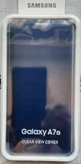 Samsung Galaxy A7 (2016) Clear View Cover (EF-ZA710CBEGWW) - Black (Brand New)