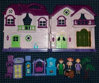 Dream Double Story mobile House with Family &amp; Furniture (As New)