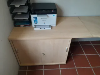 DESK AND FILING CABINET