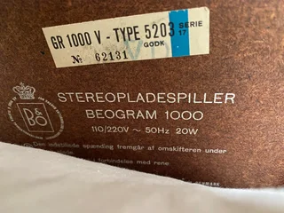 B&amp;O Beogram 1000 Turntable