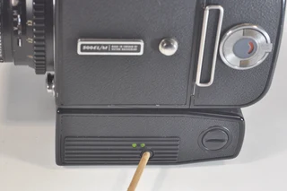 Hasselblad 500 EL/M with A12 and 80mm Planar T* lens