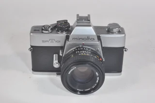 Minolta SRT101 film camera, fully mechanical, serviced, with 50mm lens