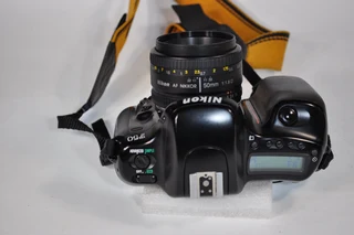 Nikon F50 film camera with an AF Nikkor D 50mm D1.8 lens