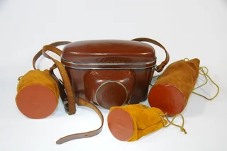 Zeiss Contax range finder Film camera with 3 lenses