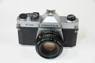 Pentax K1000 manual film camera with 50mm lens