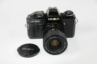 Minolta X500 film camera with a 35-70mm Zoom lens