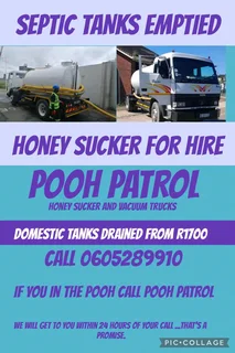 Septi tanks emptied