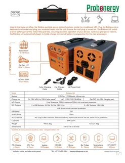 R1500 Portable Inverter - Omnipowers Eishbox 740w