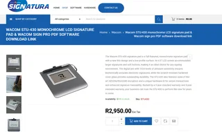 Wacom Signature Pad stu430