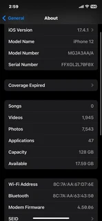 iPhone 12 128gb Black for sale