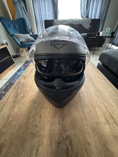HARLEY DAVIDSON - OUTRUSH R MODULAR BLUETOOTH HELMET - MATTE SILVER | MEDIUM