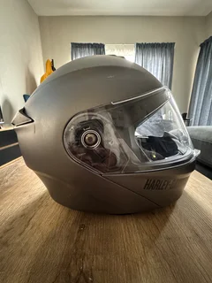 HARLEY DAVIDSON - OUTRUSH R MODULAR BLUETOOTH HELMET - MATTE SILVER | MEDIUM