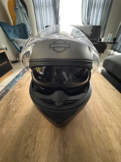 HARLEY DAVIDSON - OUTRUSH R MODULAR BLUETOOTH HELMET - MATTE SILVER | MEDIUM