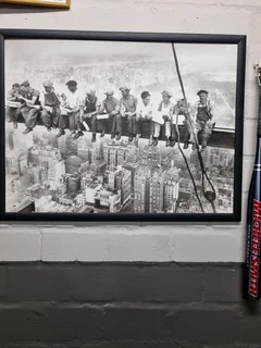 New York men at work skyline poster