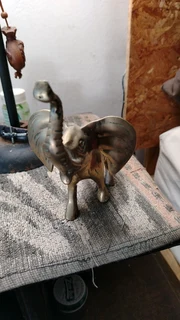Small brass elephant