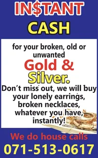 $$$ INSTANT CASH / KONTANT BESKIKBAAR $$$