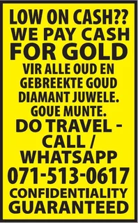 $$$ DO U NEED INSTANT CASH / BENODIG JY KONTANT $$$