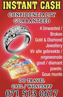 $$$ DO U NEED INSTANT CASH / BENODIG JY KONTANT $$$