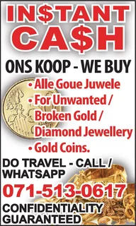 $$$ INSTANT CASH / KONTANT BESKIKBAAR $$$