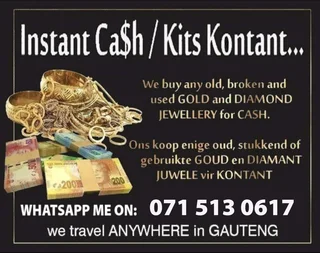 $$$ Instant Cash / Kontant Beskikbaar $$$