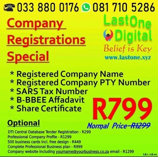 Company Registrations &amp; Related Services