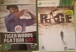 Xbox 360 games Rage &#43; Tigerwoods 07