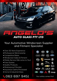 Brand new windscreens for all makes of vehicles