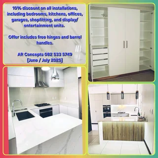 Cupboards,  bedroom, kitchens, garages, bath vanities,shopfitting, display/TV units