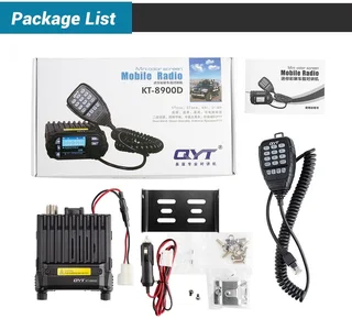 QYT KT-8900D 4X4 DUAL BAND QUAD DISPLAY MOBILE TRANSCEIVER