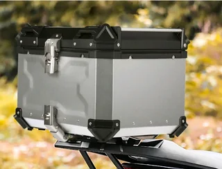 New Aluminium Motorcycle Topbox 45L- Quick release.With mounting plate and all fittings