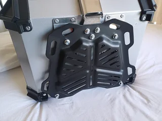 New Aluminium Motorcycle Topbox 45L- Quick release.With mounting plate and all fittings
