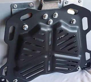 New Aluminium Motorcycle Topbox 45L- Quick release. With mounting plate and all fittings