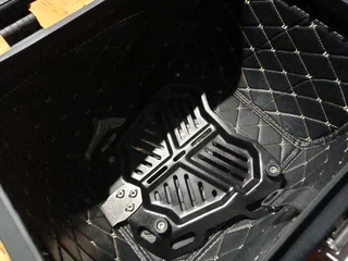 New Aluminium Motorcycle Topbox 45L- Quick release. With mounting plate and all fittings