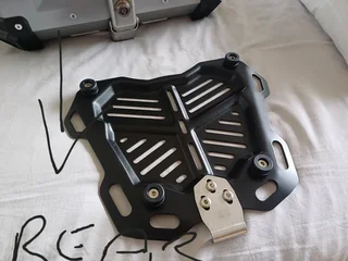 New Aluminium Motorcycle Topbox 45L- Quick release. With mounting plate and all fittings