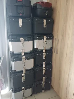 Motorcycle Topboxes from R850 to R2500- all shapes and sizesWhatsApp for details and pricing