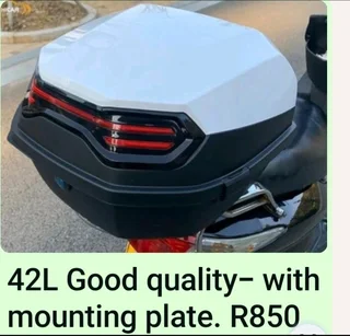 Motorcycle Topboxes- Various models and sizes- best prices in SA- From R850 to R3950