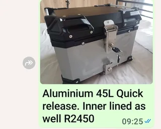 Motorcycle Topboxes- Various models and sizes- best prices in SA From R850 to R4500 Various models