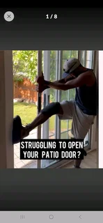 Only R395 (Was R650) to repair your sticky/ stuck patio door (Most areas)