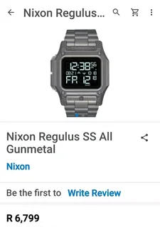 Brand New Nixon Regulus SS "Army Watch"- In box with all packaging 100M Waterproof