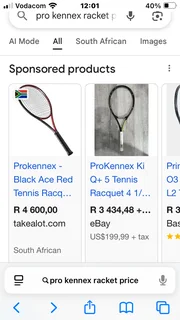 Tennis rackets/racquets/bats