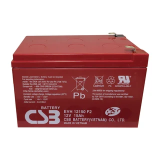 CSB EVH12150 12v 15ah Sealed Lead Acid Deep Cycle Battery.